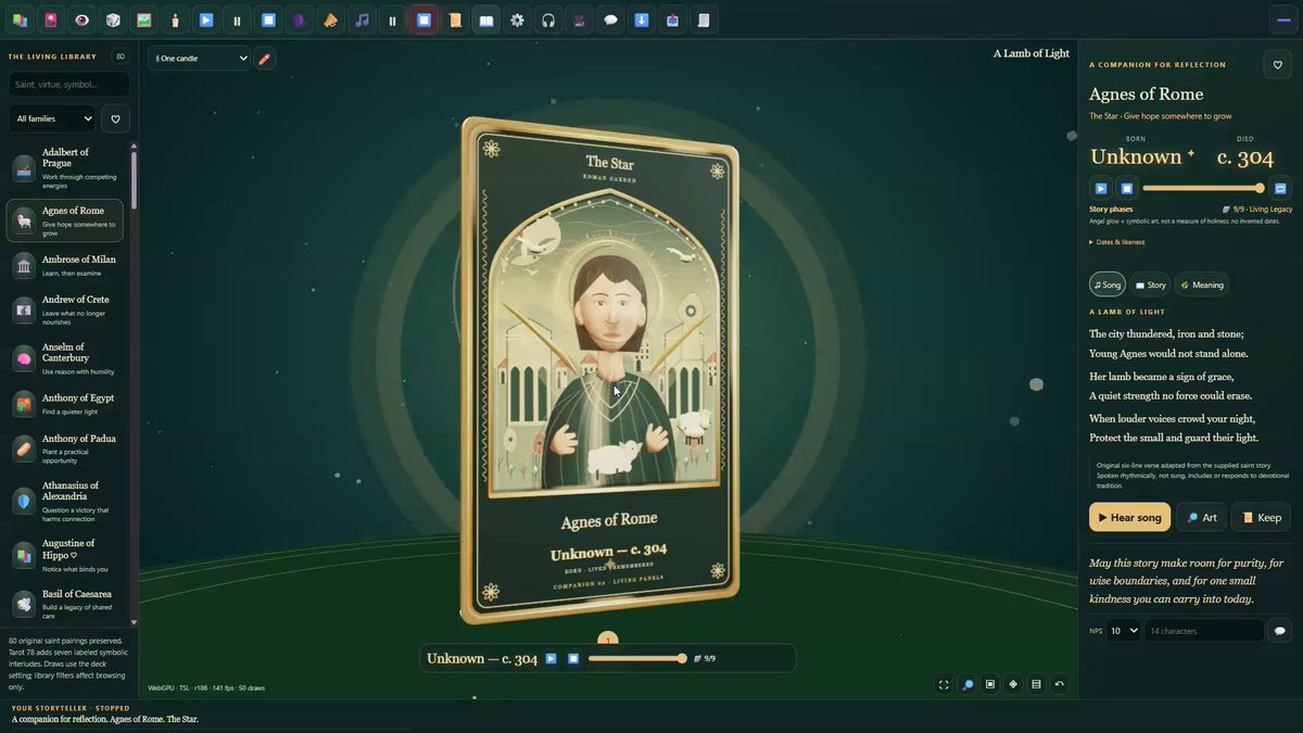 Marlene’s Garden Saints Tarot 7 preview