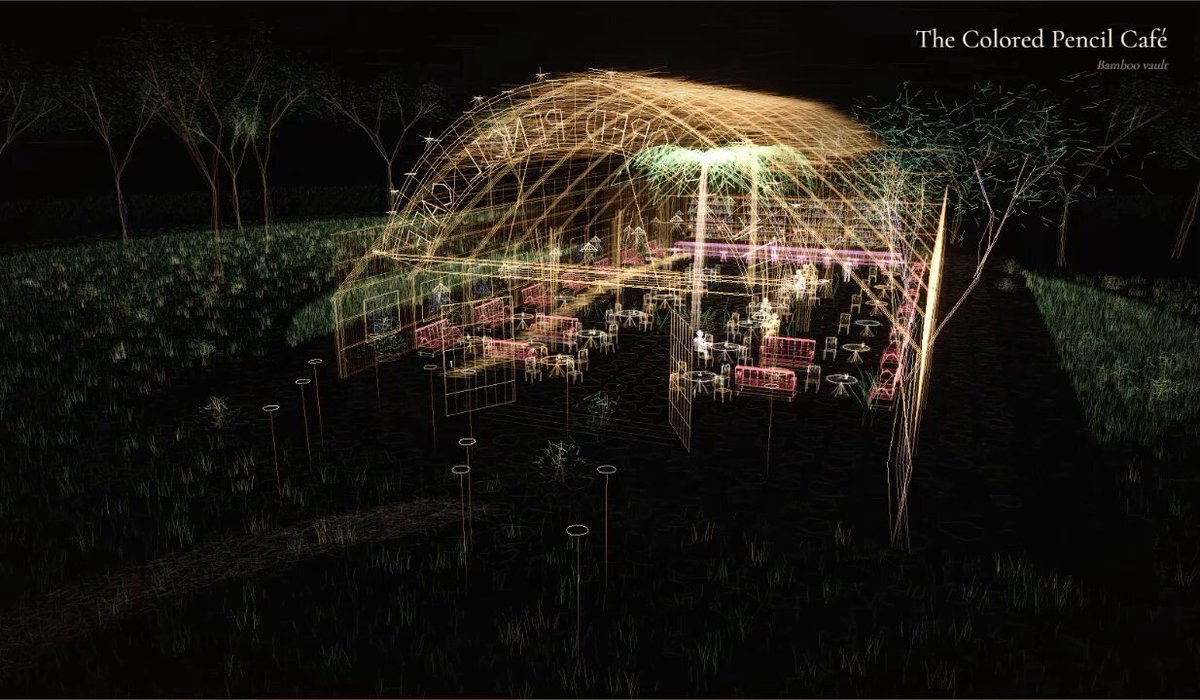 Interactive 3D café in pencil-sketch WebGL style built with GPT-6 Astra