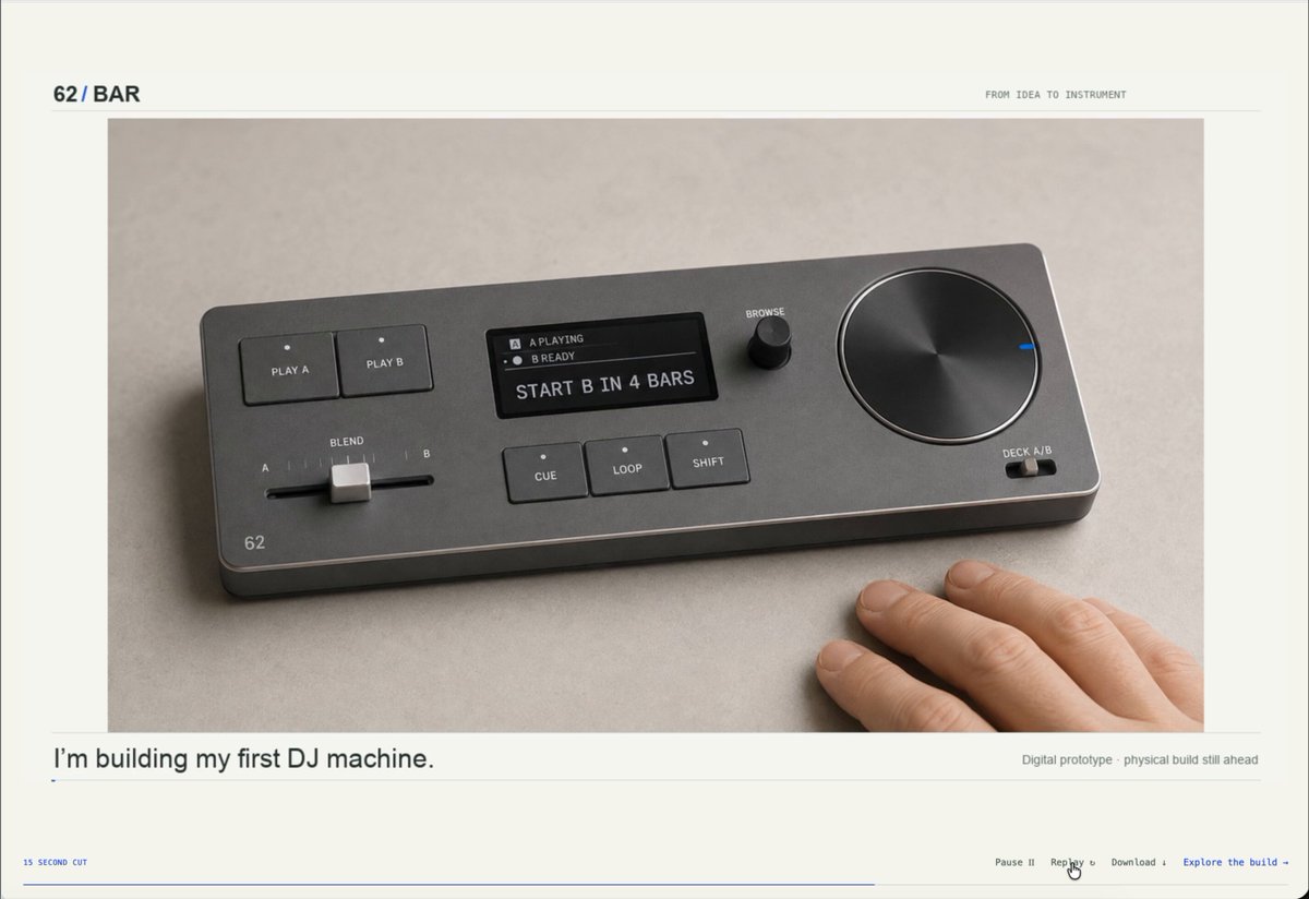 Video preview of Astra-designed mini DJ controller assembly