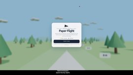 Paper Flight paper-plane throwing game made with Space-Bunny-Alpha