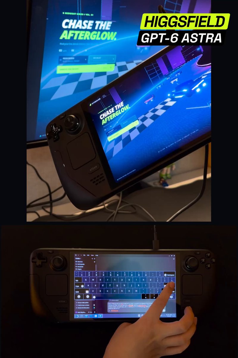 Video thumbnail of a racing game running on a Steam Deck