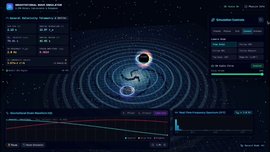 Gravitational Wave Simulator made with Gemini 3.8 Flash