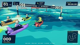 Cel-shaded boat racer built from scratch with GPT-6 Astra, zero external assets