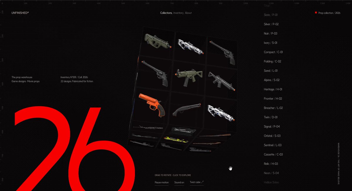 Interactive weaponry store built with GPT-6 Astra and Codex