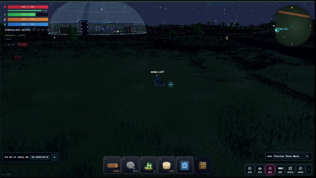 Game UI showing seamless graphics settings switching