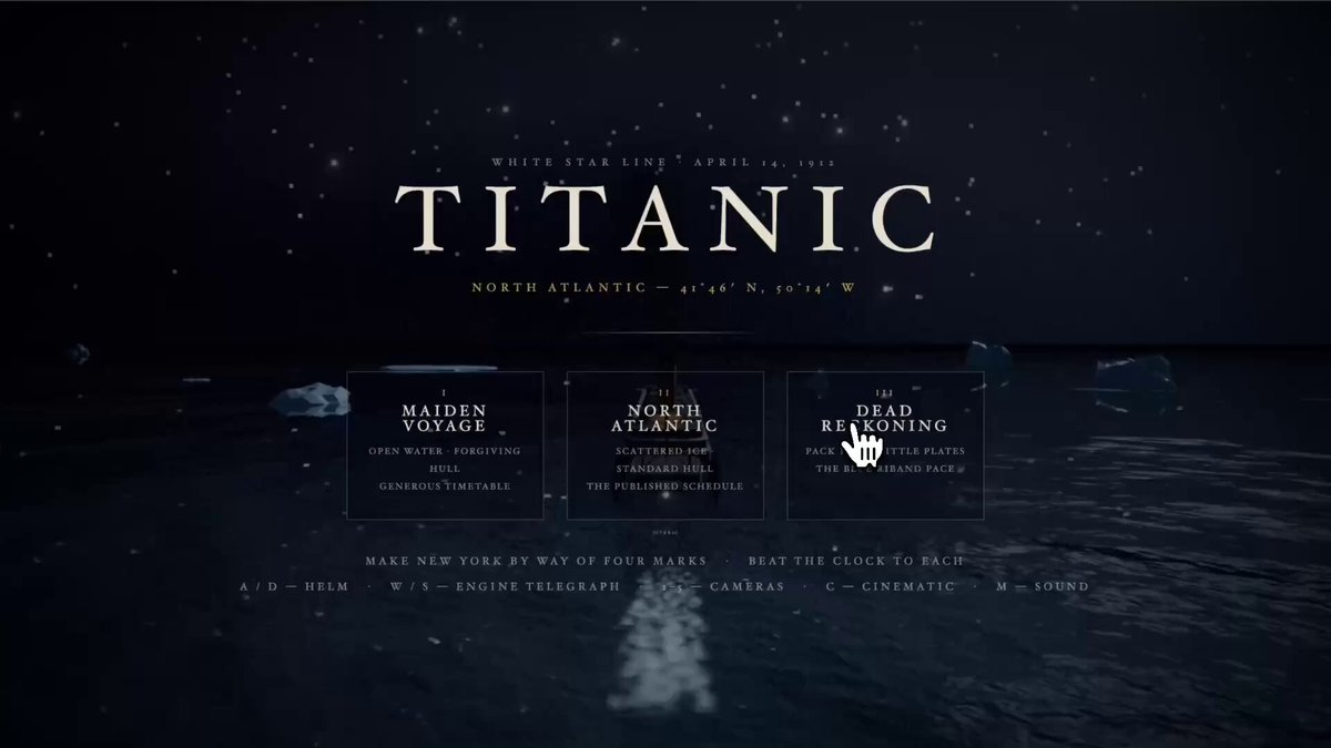 Video thumbnail of an interactive Titanic game demo