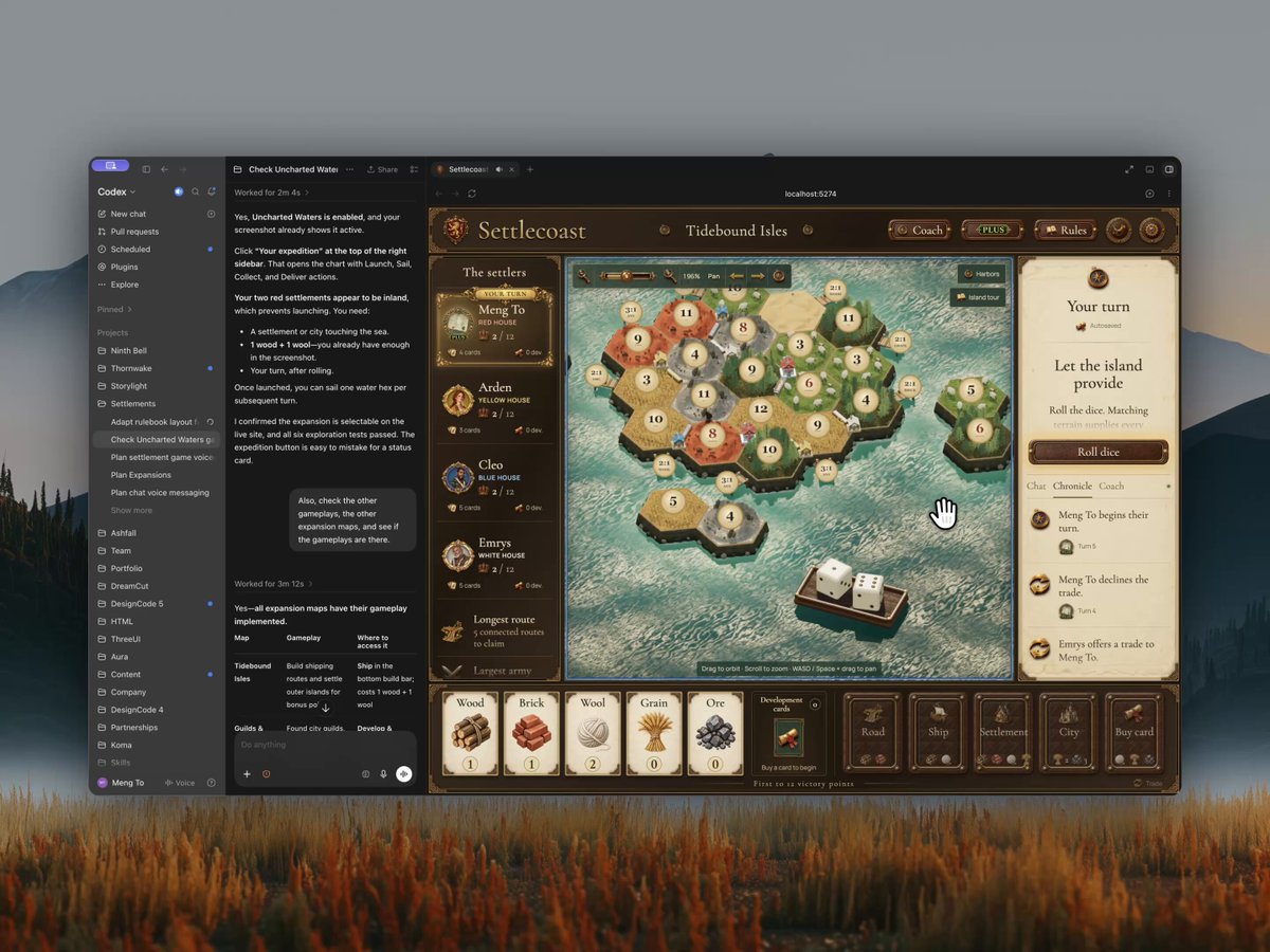 Video preview of Settlecoast, a multiplayer Catan-inspired 3D island strategy game in the browser
