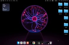 Interactive plasma globe wallpaper made with Claude Sonnet 5.5