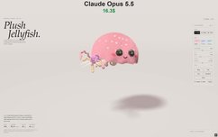 Plush Jellyfish made with Claude Opus 5.5