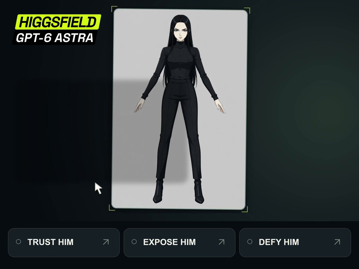 Interactive anime game where reply choices branch the story