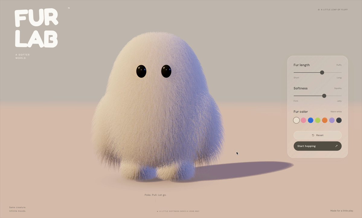 Video preview of furry monster jumping game with jelly physics