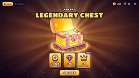 3D game settlement chest animation made with Claude Opus 5.5