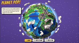 PLANET POP interactive 3D planet with orbit plane and car modes