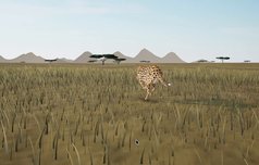 Procedural Three.js cheetah built from pure code with Opus 5.5