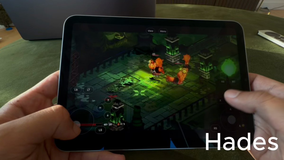 Video thumbnail of Windows AAA games running on an iPad mini with touch controls