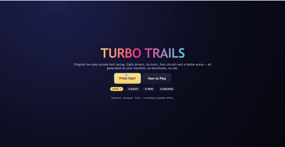 Video preview of interactive Mario Kart style web race