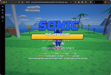 Sonic-inspired 3D browser game one-shot with Opus 5.5