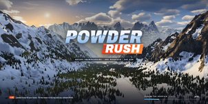 Photoreal browser snowboarding Powder Rush one-shot with Claude Opus and Three.js