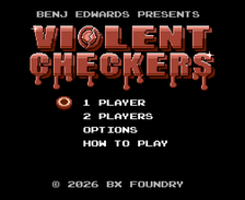 Violent Checkers: NES Edition made with Claude Opus 5.5