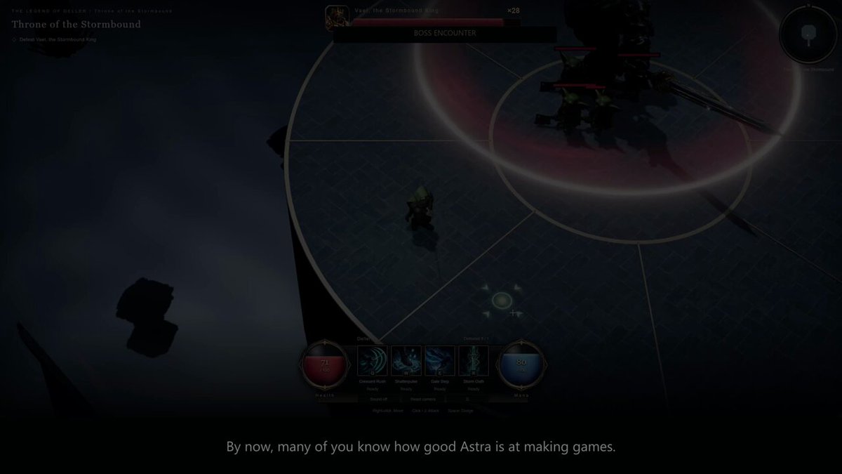 Video preview of Legend of Deller game built with Astra