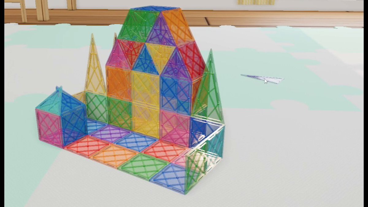 Video preview of magnetic tile physics game