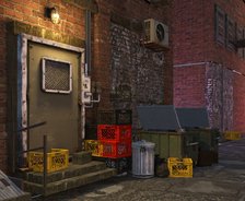 City Back Alley made with Gemini 4 Argon