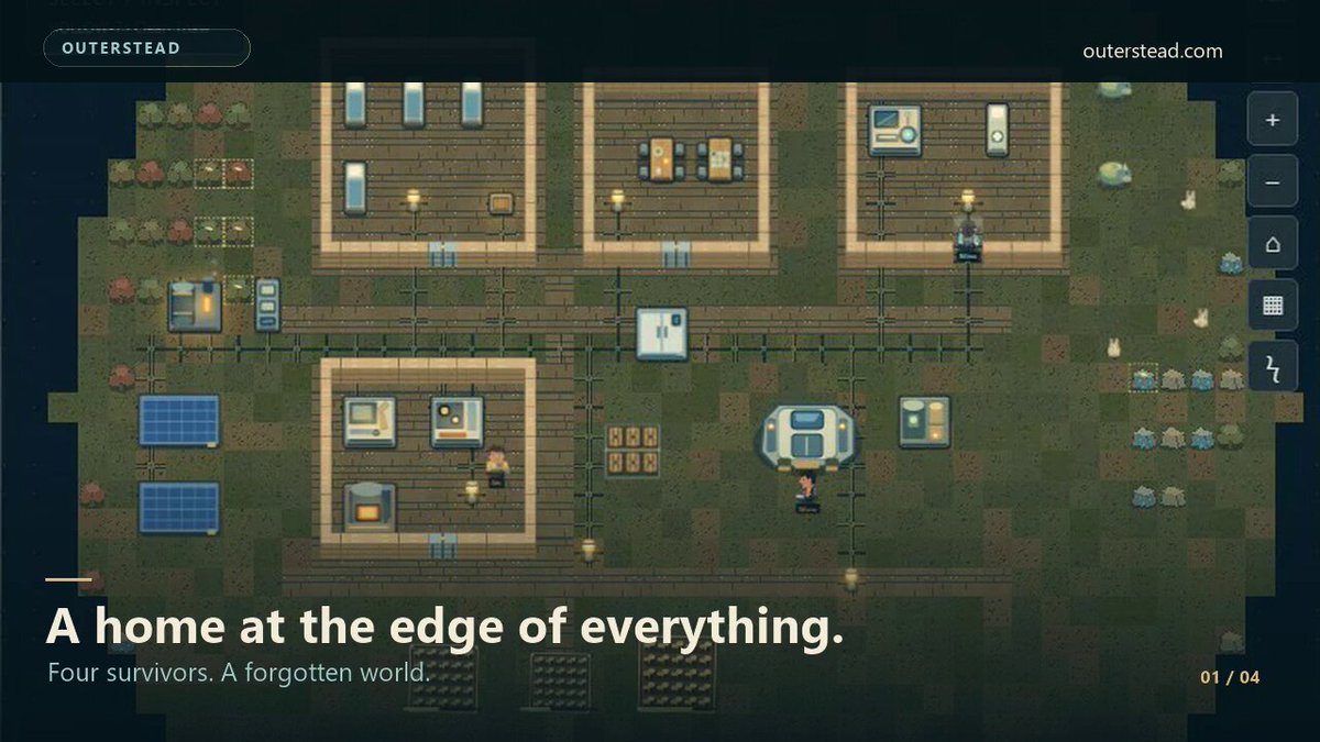 Video preview of Outerstead browser colony simulation