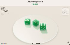 Jelly Dice made with Claude Opus 5.5