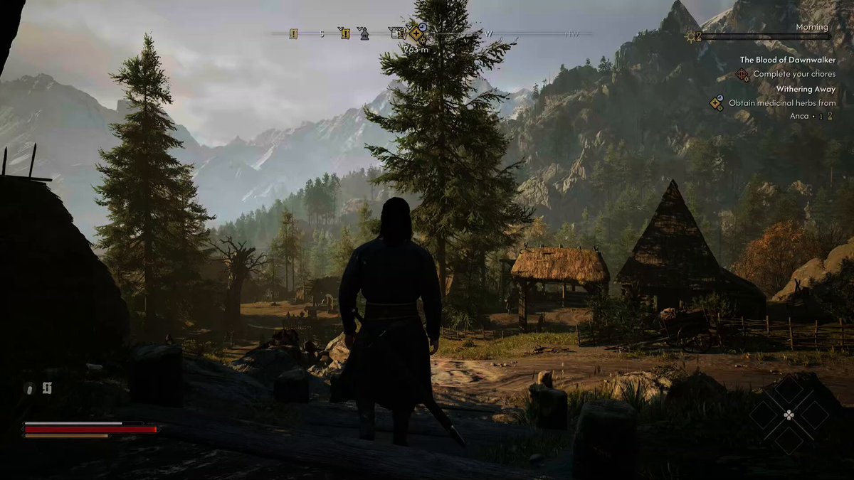 Witcher 3-inspired open-world style game scene