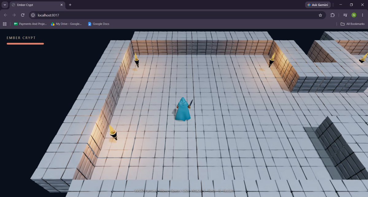 Browser dungeon crawler planned and coded with GPT-6 Astra and Hyper3D Rodin MCP