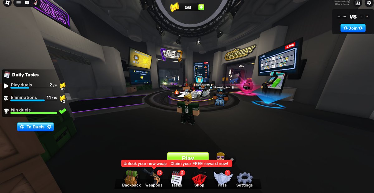Screenshot of a game made with a one-prompt Astra build