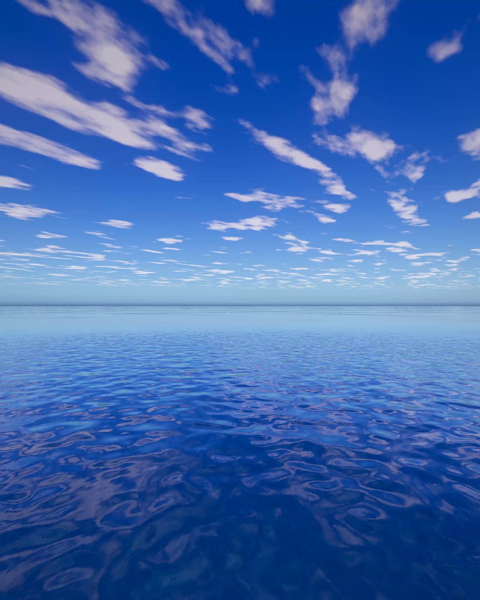 Video of DeepSeek-built Three.js ocean wave simulation