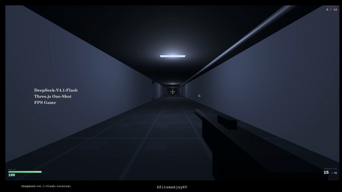 Corridor FPS with ammo, enemies, and coded sound effects
