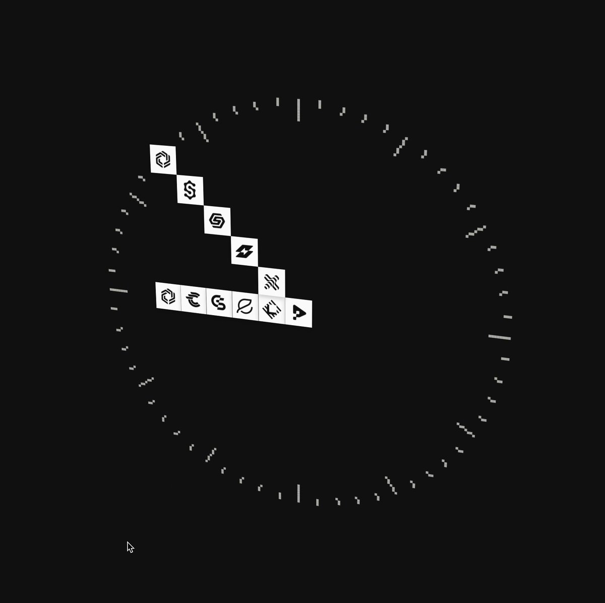 Video preview of Interactive logo clock generator