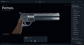 3D revolver replica made with GPT-6.1 Sol Ultra