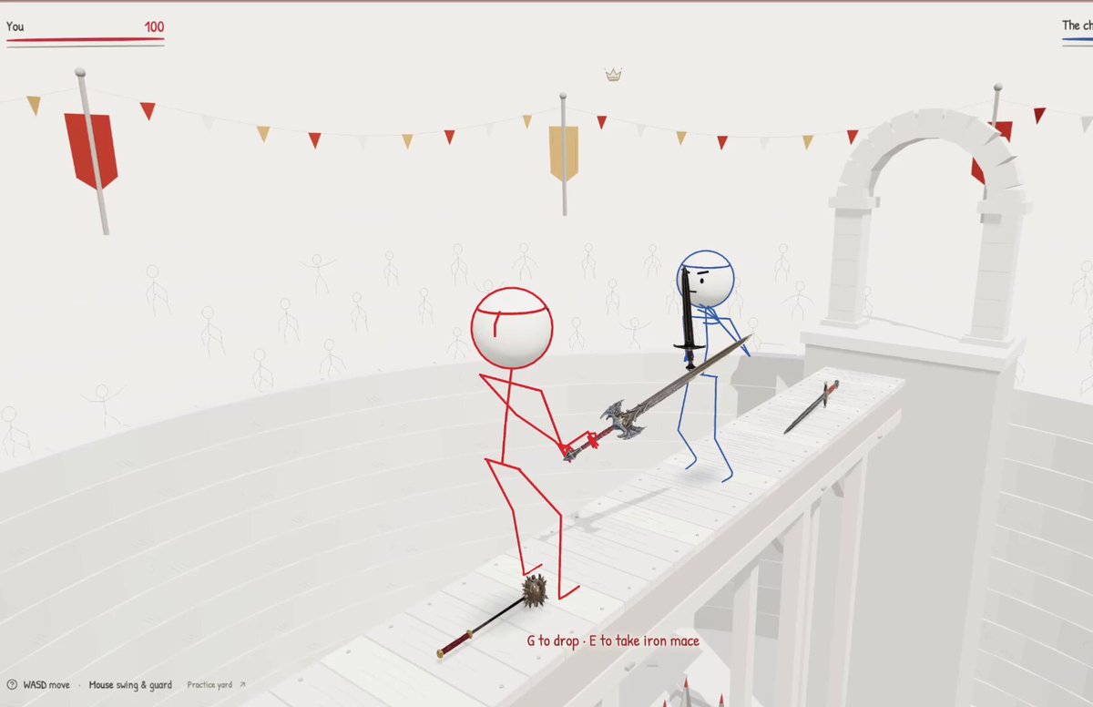 Video preview of Stick & Steel browser swordfighting game